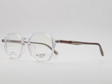 Load image into Gallery viewer, La Vista Eye Wear (Acetic Acid Plate) Mod. B - 3145 Col 11 (Transparent) Size 50-17-145