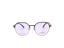Load image into Gallery viewer, La Vista Eye Wear - Rounded Hexagonal - Black * Rose Gold - Mod : FC-3012 - Col : C3-1
