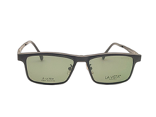 Load image into Gallery viewer, La Vista Eye Wear Clip on-Square-Black-Mod : Tj - 8207 - Color : 02