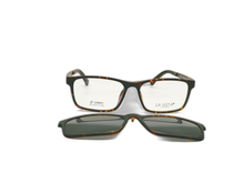 Load image into Gallery viewer, La Vista Eye Wear Clip on-Rectangle-Brown Tiger -Mod : 59 - Color : 05