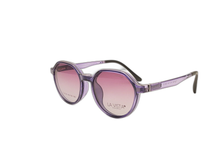 Load image into Gallery viewer, La Vista Eye Wear Clip on-Round-Purple-Mod : TJ 2158 - Color : 05