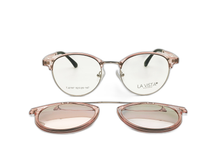 Load image into Gallery viewer, La Vista Eye Wear Clip on-Round-Light Rose-TJ 2157
