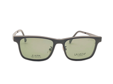 Load image into Gallery viewer, La Vista Eye Wear Clip on-Square-Black-Mod : Tj - 8211 - Color : 02