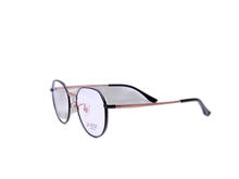 Load image into Gallery viewer, La Vista Eye Wear - Rounded Hexagonal - Black * Rose Gold - Mod : FC-3018 - Col : C3-1