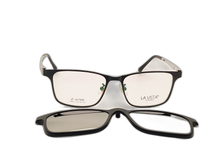 Load image into Gallery viewer, La Vista Eye Wear Clip on-Square-Black-Mod : Tj - 8211 - Color : 04