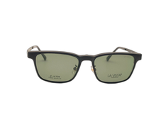 Load image into Gallery viewer, La Vista Eye Wear Clip on-Square-Black-Mod : Tj - 8203 - Color : 02