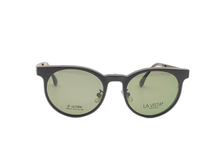 Load image into Gallery viewer, La Vista Eye Wear Clip on-Round-Black-Mod : Tj - 8210 - Color : 01