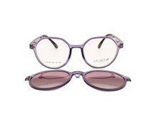 Load image into Gallery viewer, La Vista Eye Wear Clip on-Round-Purple-Mod : TJ 2158 - Color : 05