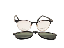 Load image into Gallery viewer, La Vista Eye Wear Clip on-Round-Black-Mod : Tj - 8208 - Color : 04