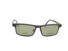 Load image into Gallery viewer, La Vista Eye Wear Clip on-Square-Black-Mod : Tj - 8205 - Color : 02
