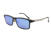 Load image into Gallery viewer, La Vista Eye Wear Clip on-Square-Black-Mod : Tj - 8207 - Color : 04