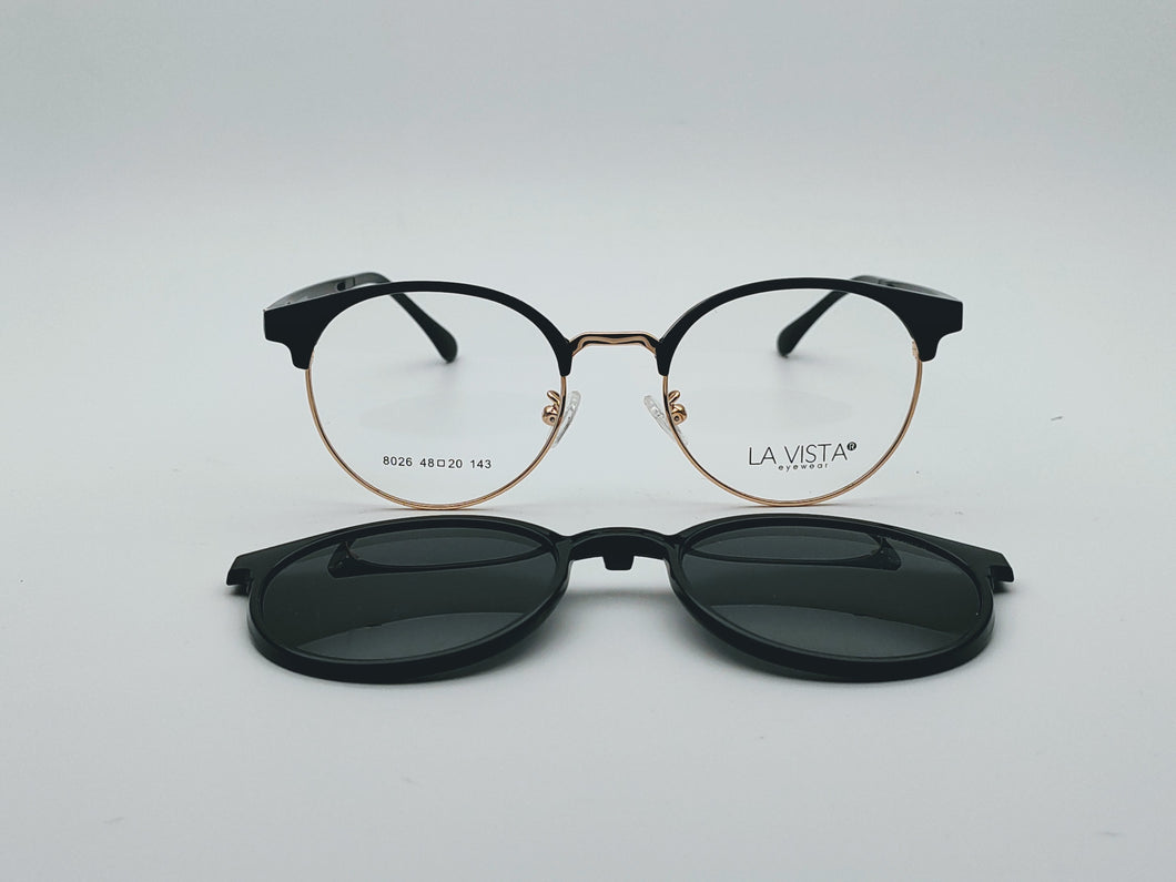 La Vista Eye Wear -Clip on-Round-Mod: 8026