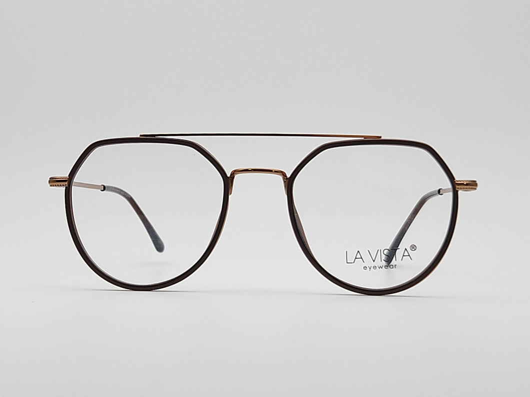 La Vista Eye Wear-Round-Brown-Mod: IP 12195 - Color: 04