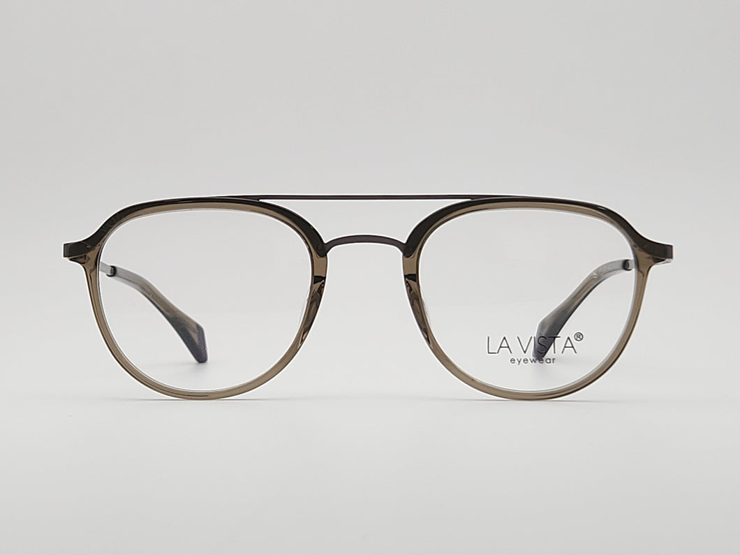 La Vista Eye Wear-Round-Transparent Olive-Mod: IP 17018 - Color: 04