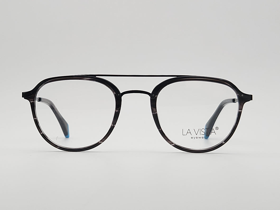 La Vista Eye Wear-Round-Black*Grey-Mod: IP 17018 - Color: 10