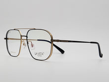 Load image into Gallery viewer, La Vista Eye Wear-Metal Titanium- Square-Black*Gold-Mod: HF6008-Color:C1
