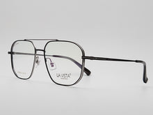 Load image into Gallery viewer, La Vista Eye Wear-Metal Titanium- Square-Black*Gun-Mod: HF6008-Color:C2
