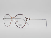 Load image into Gallery viewer, La Vista Eye Wear-Metal Titanium- Hexagonal-Gold*Purple-Mod: FC-3045-Color:C 6
