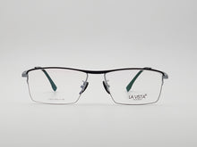 Load image into Gallery viewer, La Vista Eye Wear-Metal Titanium- Rectangle-Silver*Black-Mod: T-5111-Color:C 2
