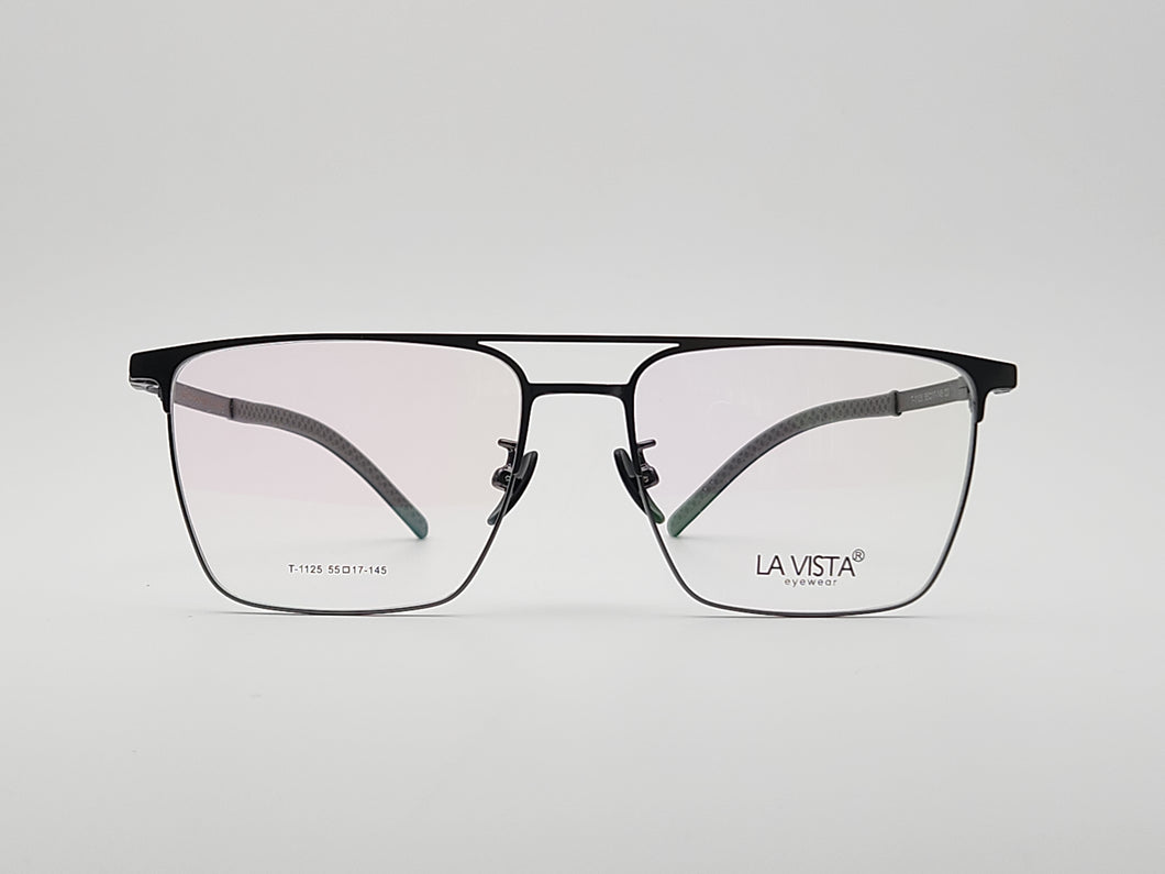 La Vista Eye Wear-Metal Titanium- Square-Gun-Mod: T-1125-Color:C 3