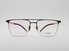 Load image into Gallery viewer, La Vista Eye Wear-Metal Titanium- Square-Gold*Black-Mod: T-1125-Color:C 1
