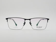 Load image into Gallery viewer, La Vista Eye Wear-Metal Titanium- Rectangle-Silver*Black-Mod: T-1122-Color:C 2
