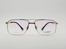 Load image into Gallery viewer, La Vista Eye Wear-Metal Titanium- Rectangle-Gold*Black-Mod: T-1101-Color:C 1
