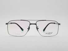 Load image into Gallery viewer, La Vista Eye Wear-Metal Titanium- Rectangle-Silver*Black-Mod: T-1101-Color:C 2
