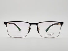 Load image into Gallery viewer, La Vista Eye Wear-Metal Titanium- Rectangle-Gold*Black-Mod: T-1197-Color:C 1
