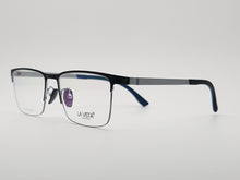 Load image into Gallery viewer, La Vista Eye Wear-Metal Titanium- Rectangle-Silver*Black-Mod: T-1197-Color:C 2
