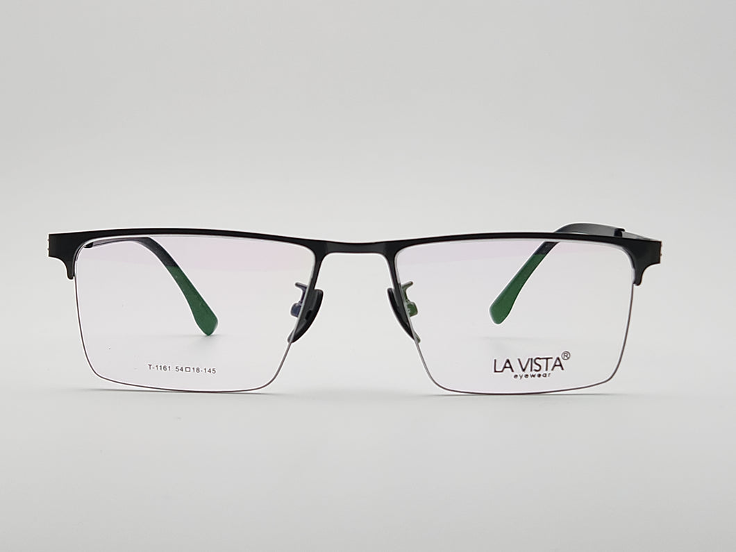 La Vista Eye Wear-Metal Titanium- Rectangle-Gun-Mod: T-1161-Color:C 3