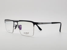 Load image into Gallery viewer, La Vista Eye Wear-Metal Titanium- Rectangle-Silver*Black-Mod: T-1161-Color:C 2
