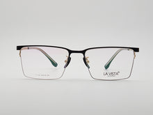 Load image into Gallery viewer, La Vista Eye Wear-Metal Titanium- Rectangle-Silver*Black-Mod: T-1123-Color:C 2
