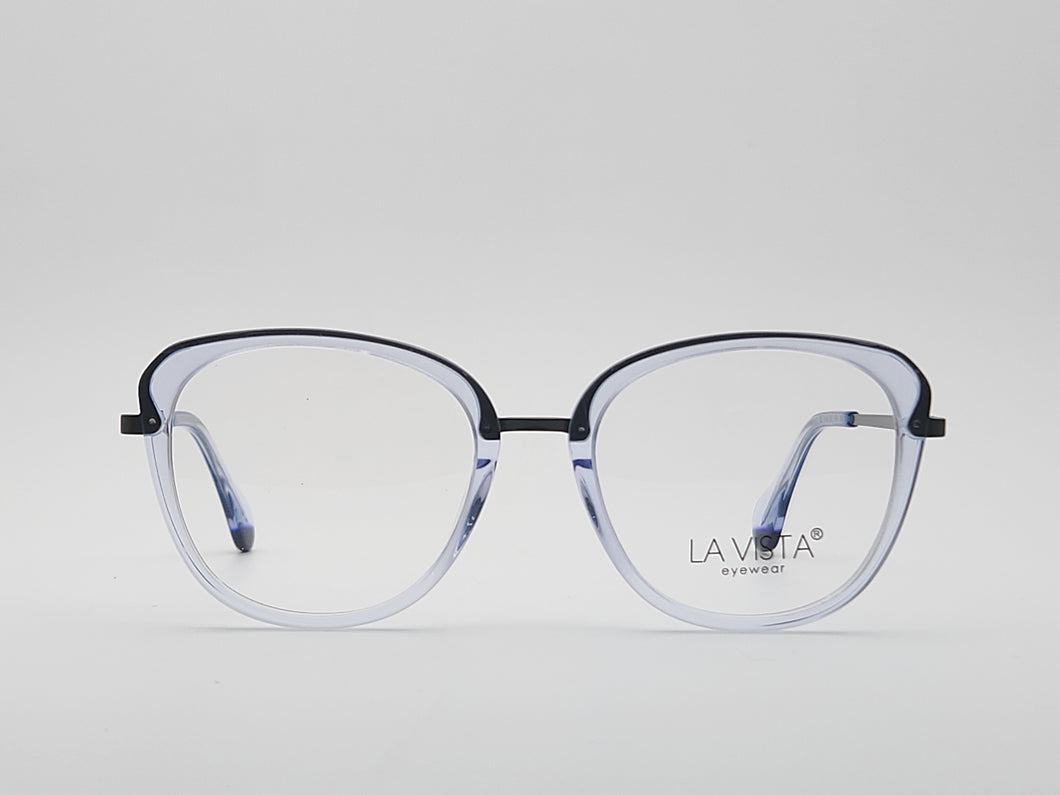 La Vista Eye Wear-Cat Eye-Transparent Blue-Mod: IP 17006 - Color: 06