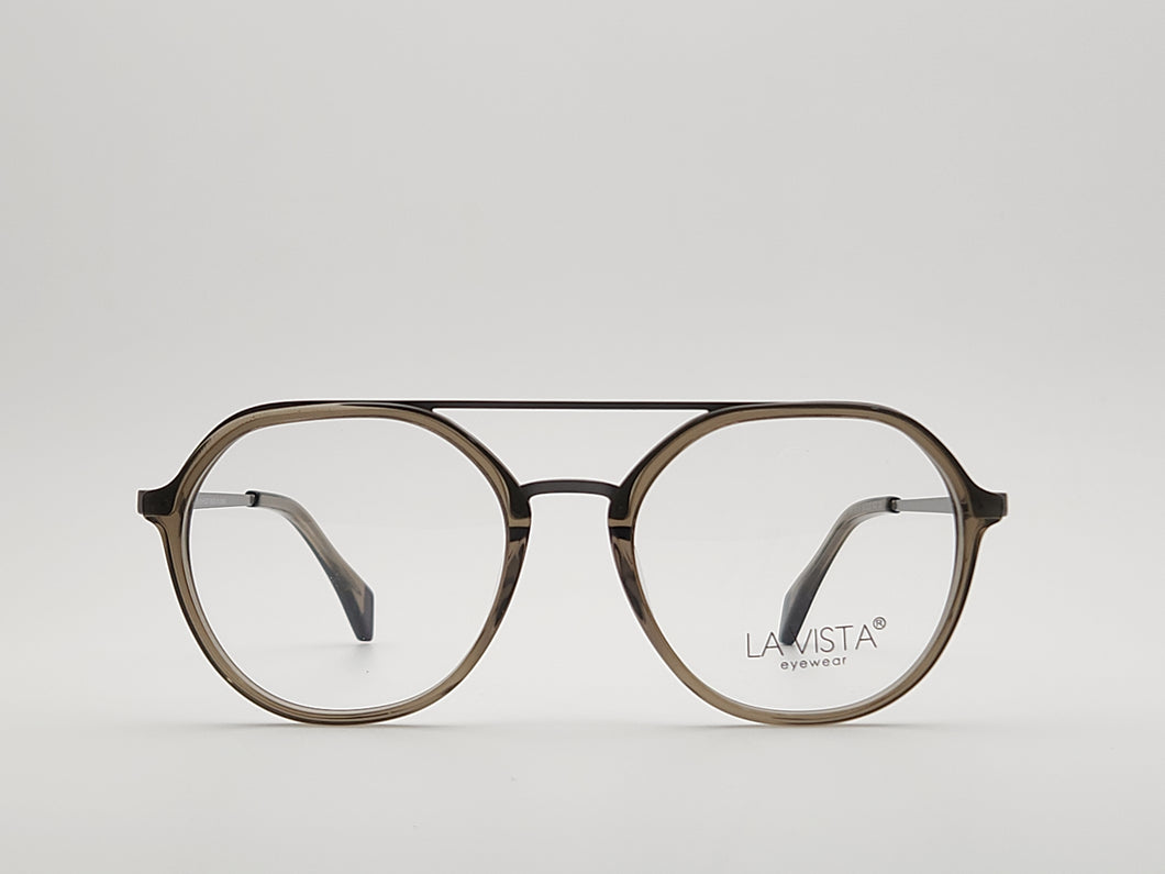 La Vista Eye Wear-Round-Transparent Olive -Mod: IP 17013 - Color: 04