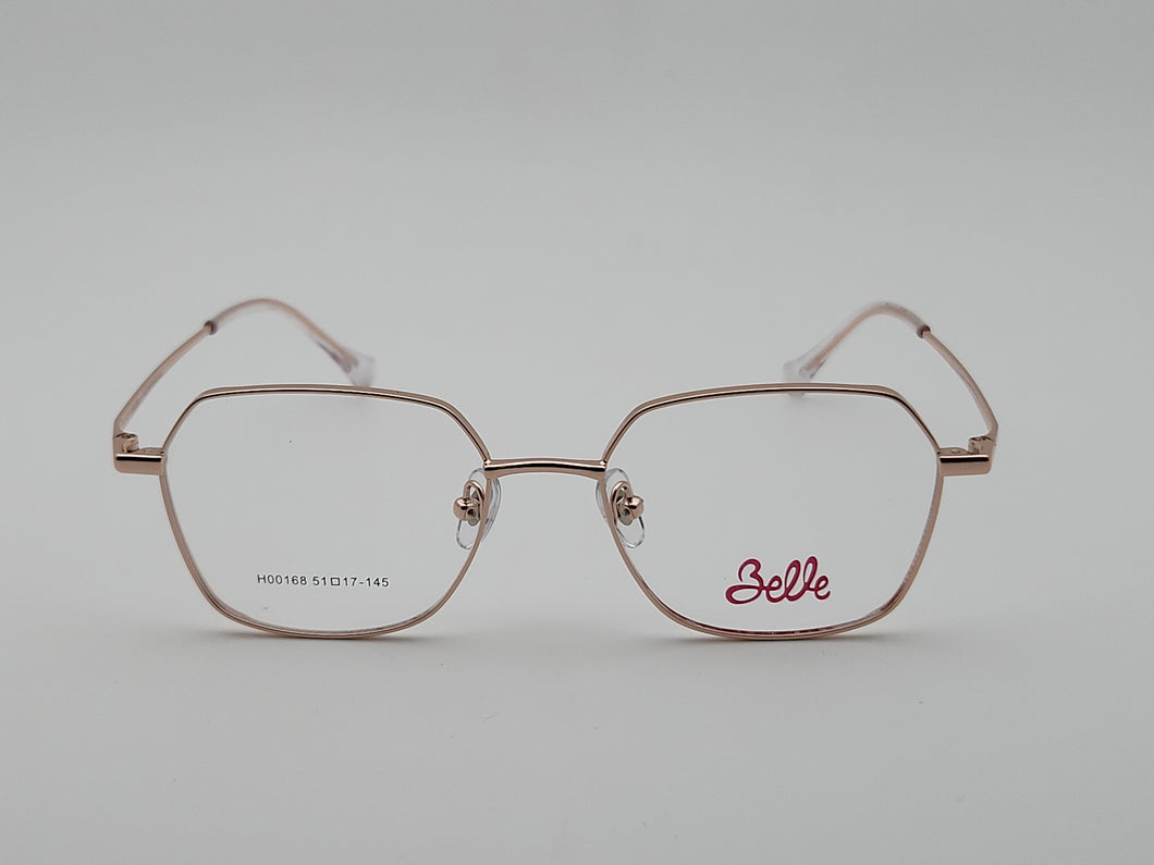 Belle - Hexagonal - Pink * Rose Gold -  Mod : H00168 - Col : C3