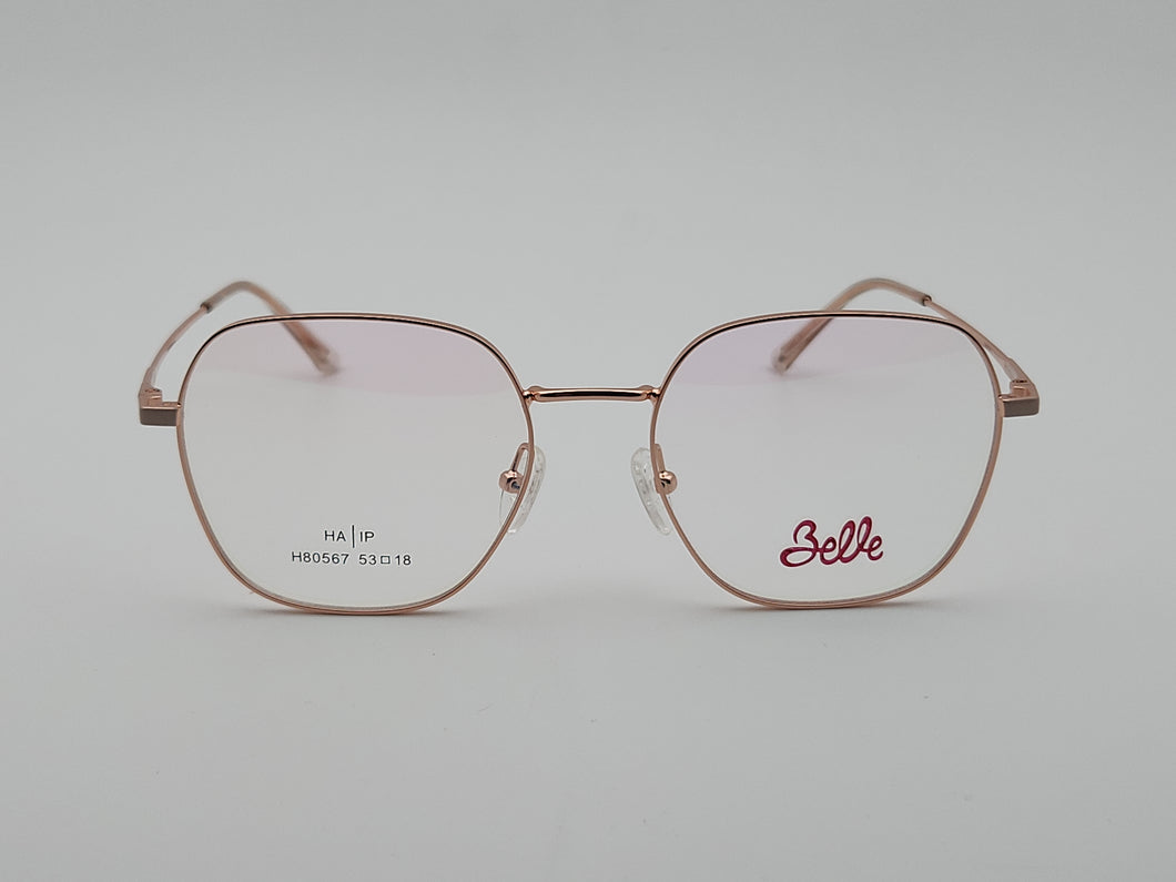 Belle - Hexagon Square - Pink * Rose Gold- Mod : H80567 - Col : C7