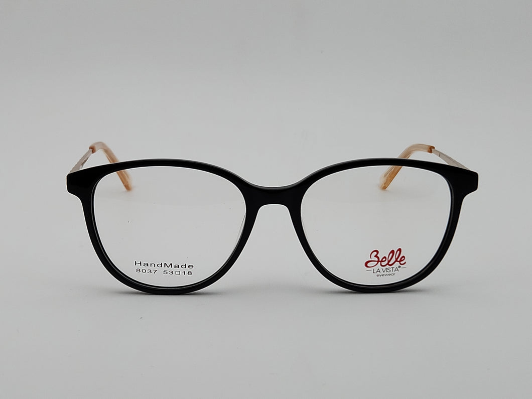 Belle - Round - Black - Mod : RS8037 - Color : 01