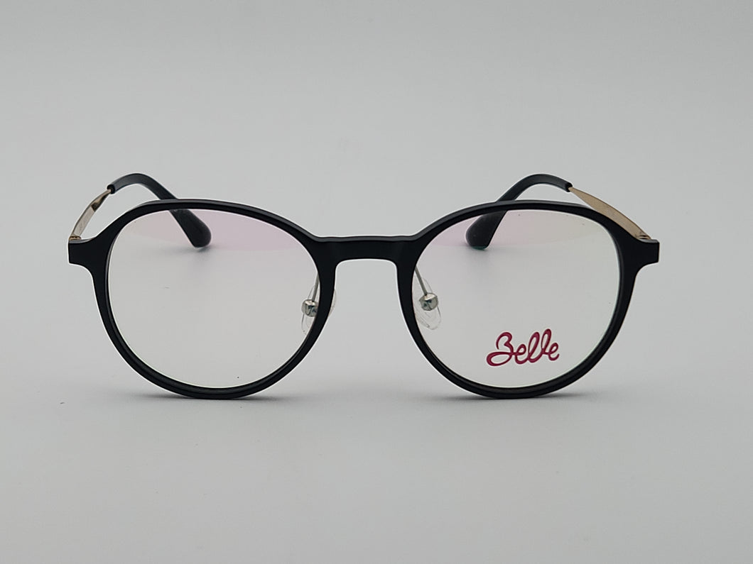 Belle - Round - Black * Rose Gold - Mod : S3014 - Col : C1