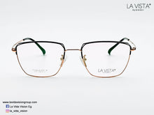 Load image into Gallery viewer, La  Vista Eye Wear-Titanium-Square-Gold-Mod :  6727- Color : 01
