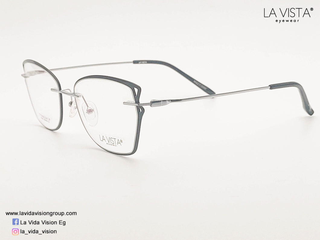La Vista Eye Wear-Metal Titanium-Hexagonal-6760