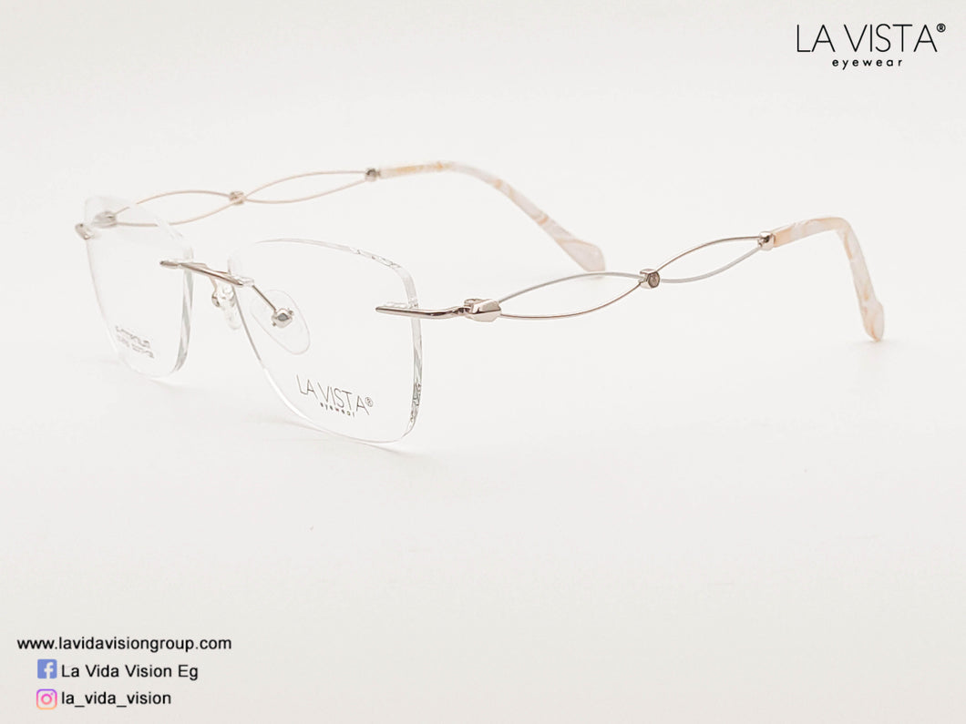 La Vista Eye Wear-Metal Titanium- Square-Odel: St 8762