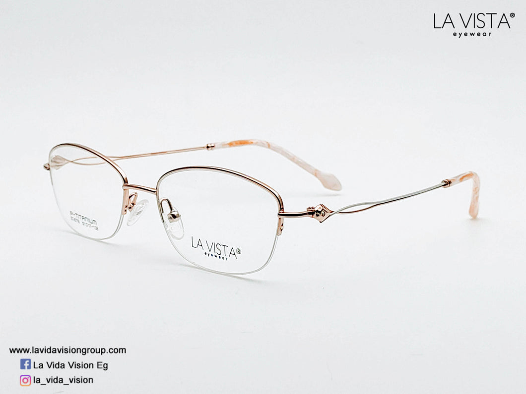 La Vista Eye Wear-Metal Titanium- Oval-Model: 8778