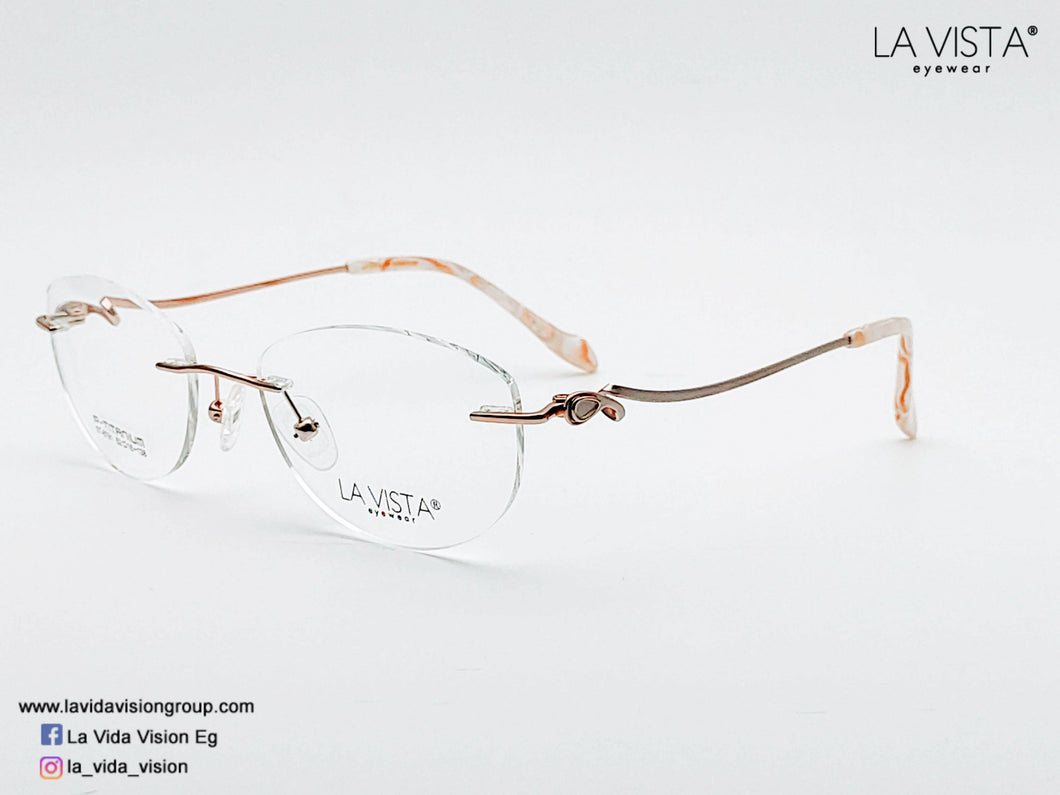 La Vista Eye Wear-Metal Titanium- Oval-Model: 8791