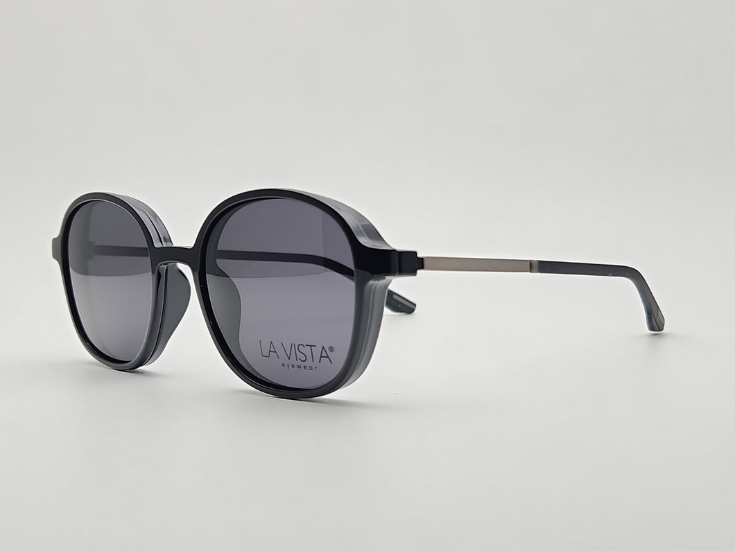 La Vista Eye Wear -Round Square-Clip on-Mod: LV 013