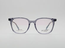 Load image into Gallery viewer, La Vista Eye Wear (Acetic Acid Plate) Mod. B - 3141 Col 2 (Transparent Grey) Size 51-19-145
