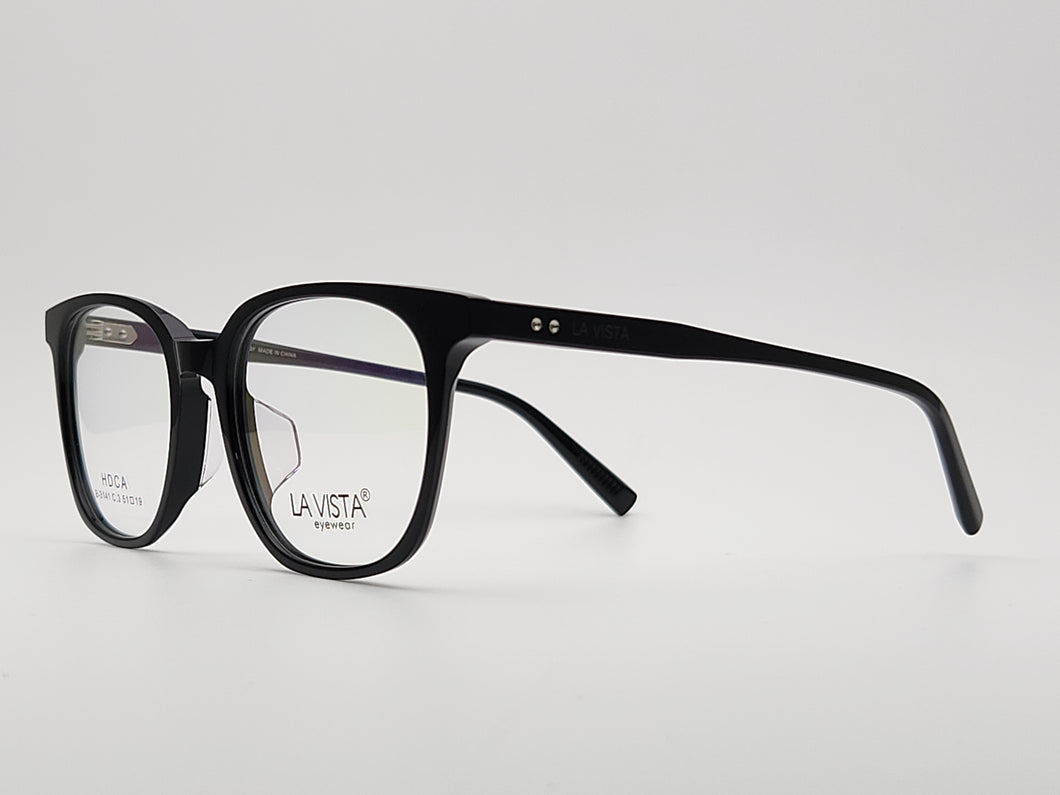 La Vista Eye Wear (Acetic Acid Plate) Mod. B - 3141 Col 3 (Black) Size 50-20-145