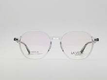 Load image into Gallery viewer, La Vista Eye Wear (Acetic Acid Plate) Mod. B - 3145 Col 11 (Transparent) Size 50-17-145
