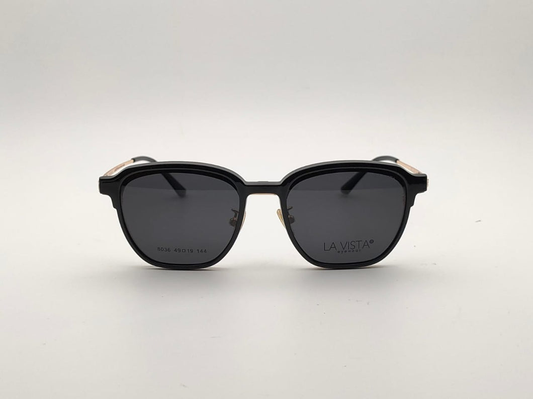 La Vista Eye Wear- Clip on-Square-Mod: 8036
