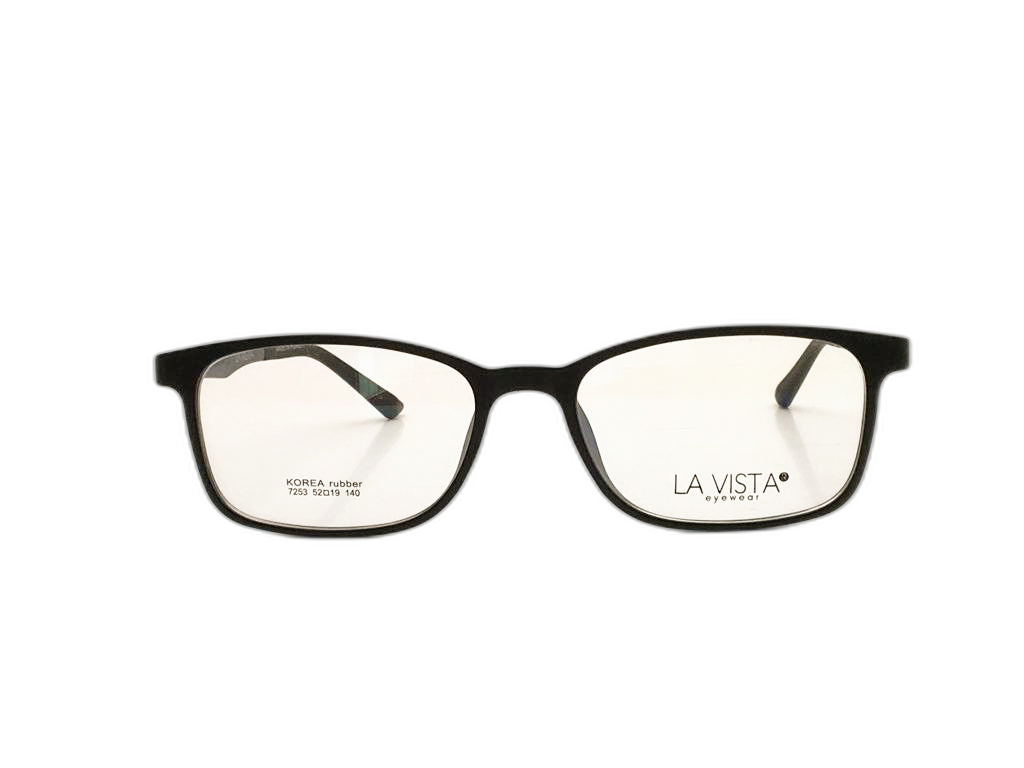 La  Vista Eye Wear-Square-Black-Mod : 7253 - Color : 02